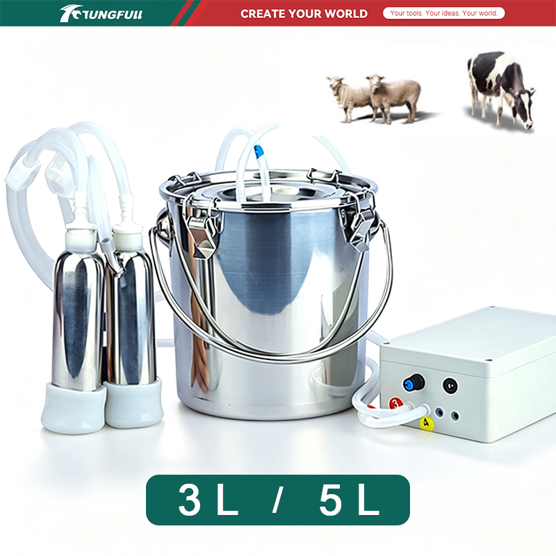 Goat Milking Machine Portable - 3L/5L Electric Pulsating Milking Machine Portable