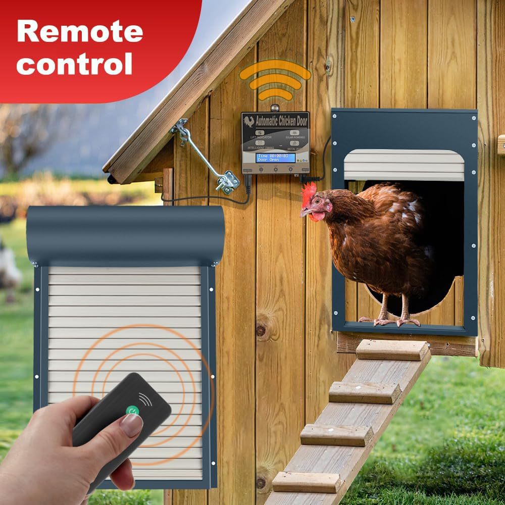 Solar Powered Coop Door Sensor - Automatic Chicken Door Opener Solar ulasan dan harga