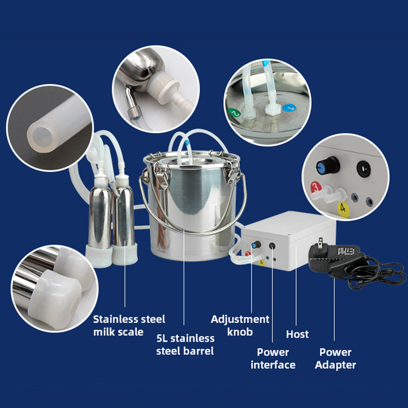 3L/5L Electric Pulsating Milki - Goat Milking Machine Portable ulasan dan harga