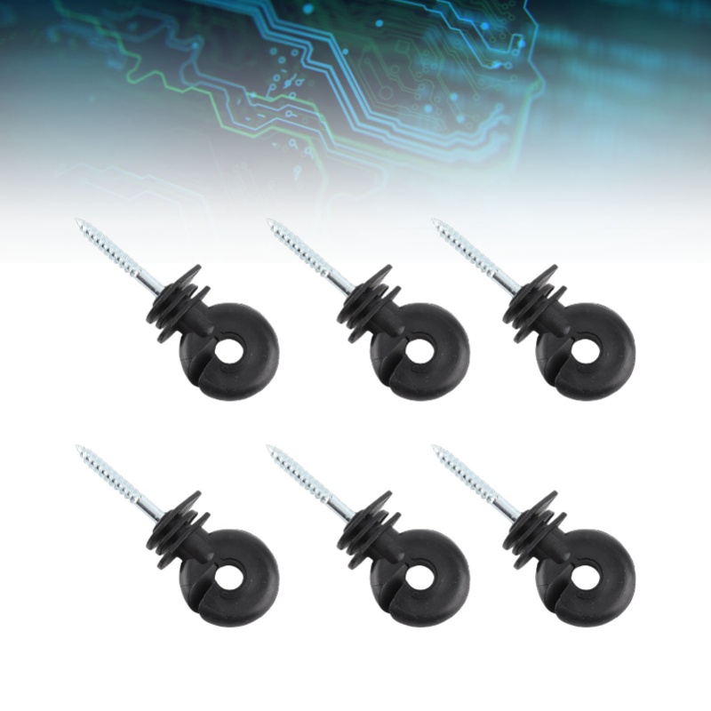 100pcs Short Screw Type Ring I - Electric Fence Insulator Post ulasan dan harga