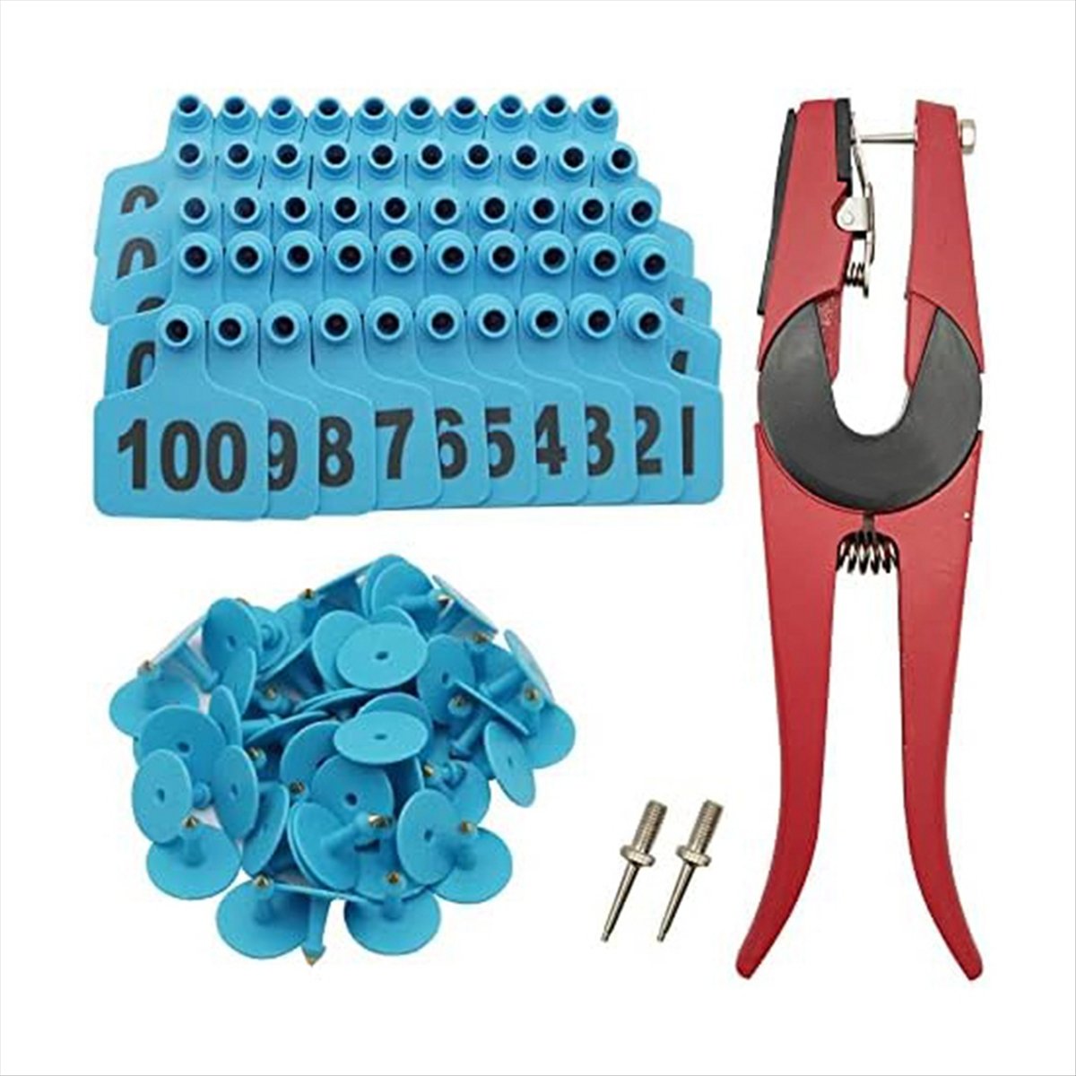 KSOL Cattle Ear Tags 001-100 N - Cattle Ear Tag Applicator ulasan dan harga