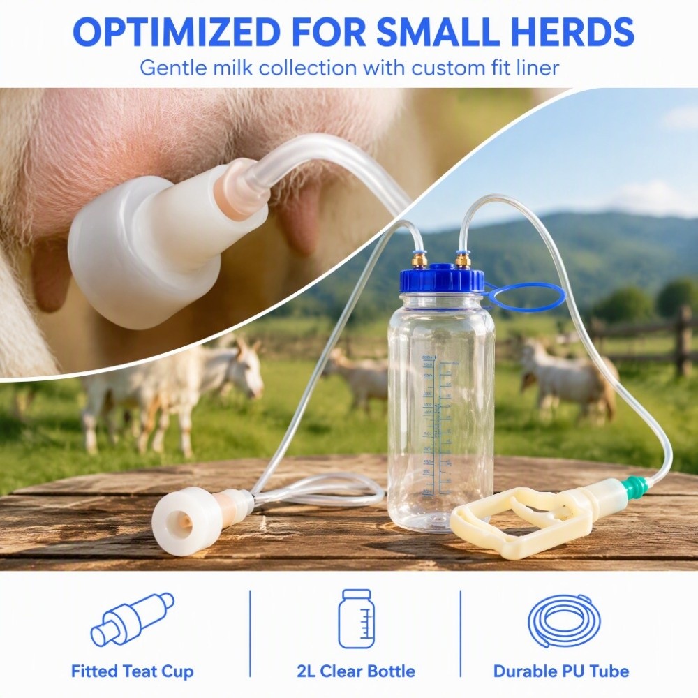 1 set Vacuum Pressure Pump Goa - Goat Milking Machine Portable ulasan dan harga