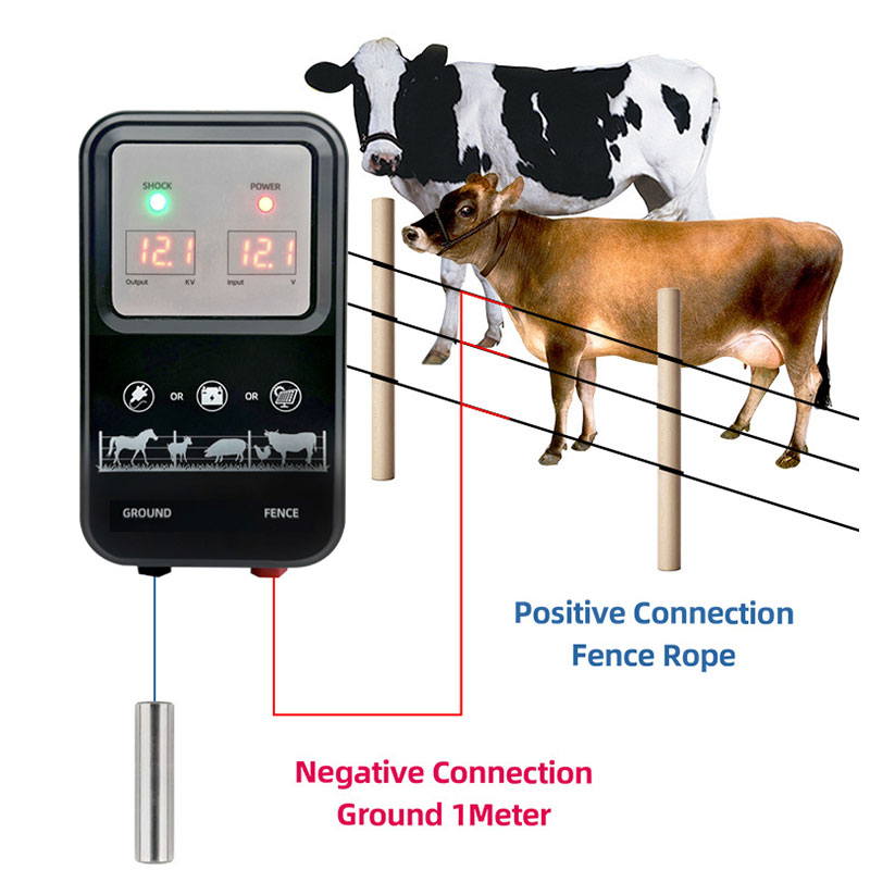 10KM Electric Fence Energizer  - Livestock Fence Energizer 12V ulasan dan harga