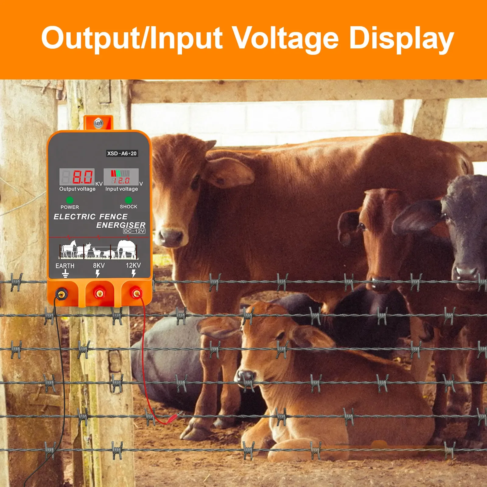 20KM Electric Fence Energizer  - Livestock Fence Energizer 12V ulasan dan harga
