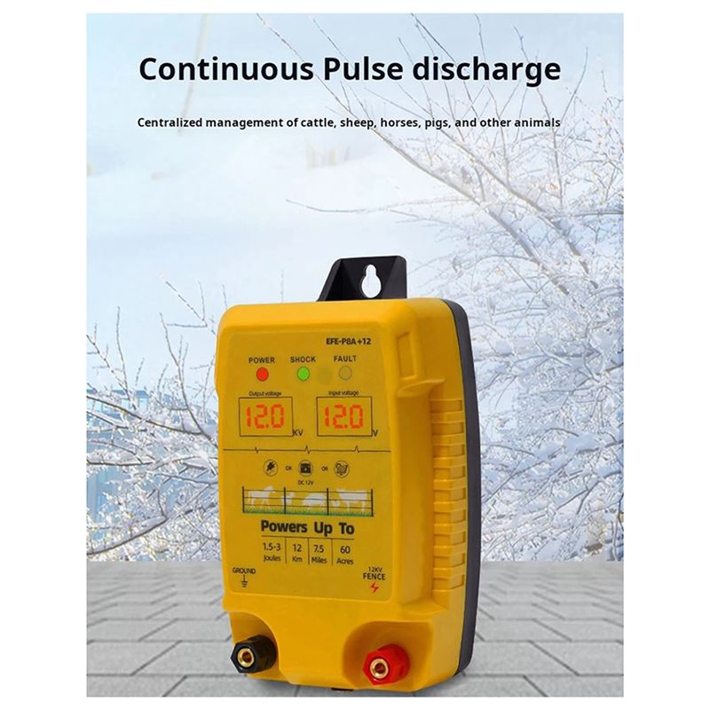 DT15 Electronic Pulse Fence 5K - Livestock Fence Energizer 12V ulasan dan harga
