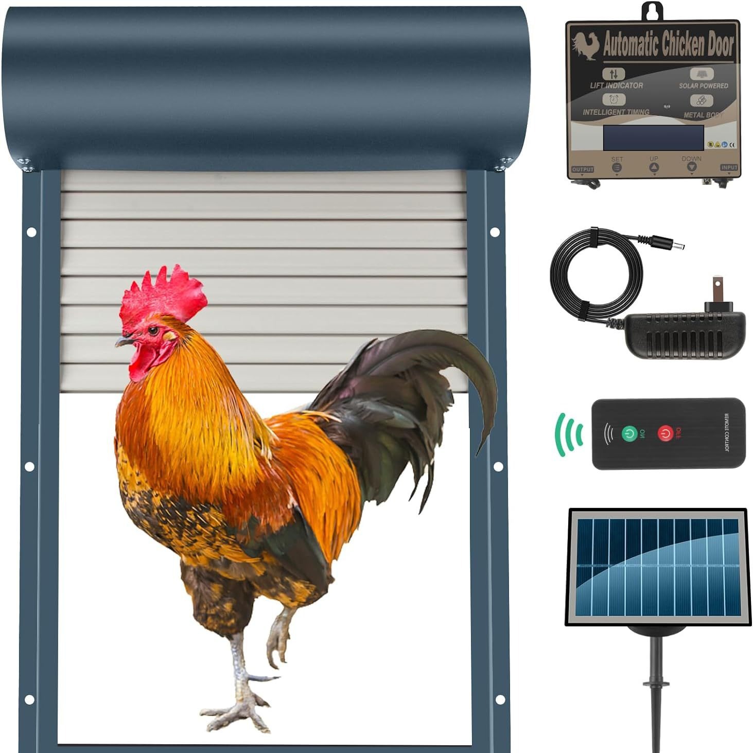 2024 Solar Powered Coop Door S - Automatic Chicken Door Opener Solar ulasan dan harga