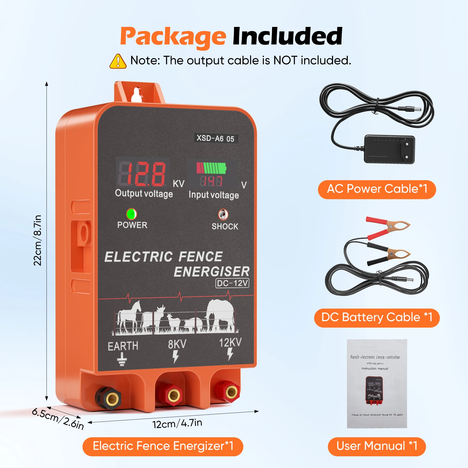 a*-5 KM Electric Fence Energiz - Livestock Fence Energizer 12V ulasan dan harga