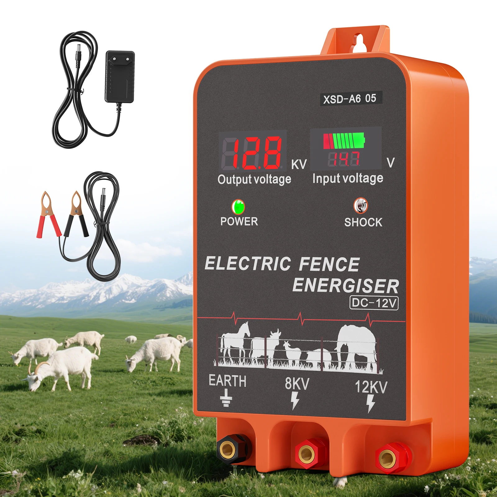 a*-5 KM Electric Fence Energiz - Livestock Fence Energizer 12V ulasan dan harga