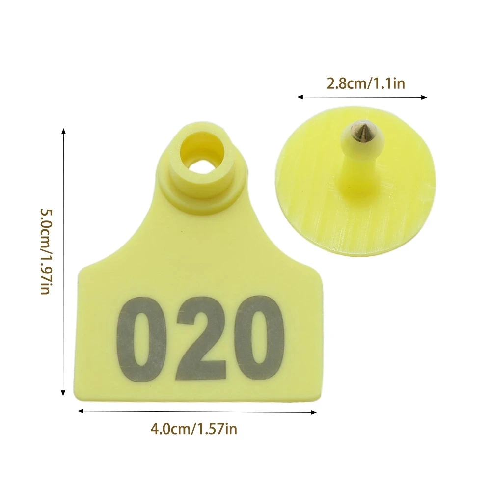 100Pcs Copper Head Laser Typin - Cattle Ear Tag Applicator ulasan dan harga