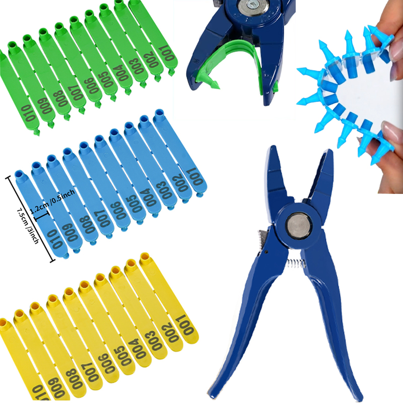 100pcs Integrated Sheep Ear Ta - Cattle Ear Tag Applicator ulasan dan harga