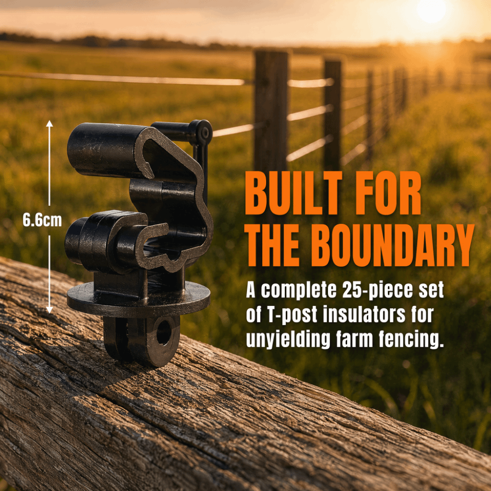25pcs Plastic T Post Insulator - Electric Fence Insulator Post ulasan dan harga