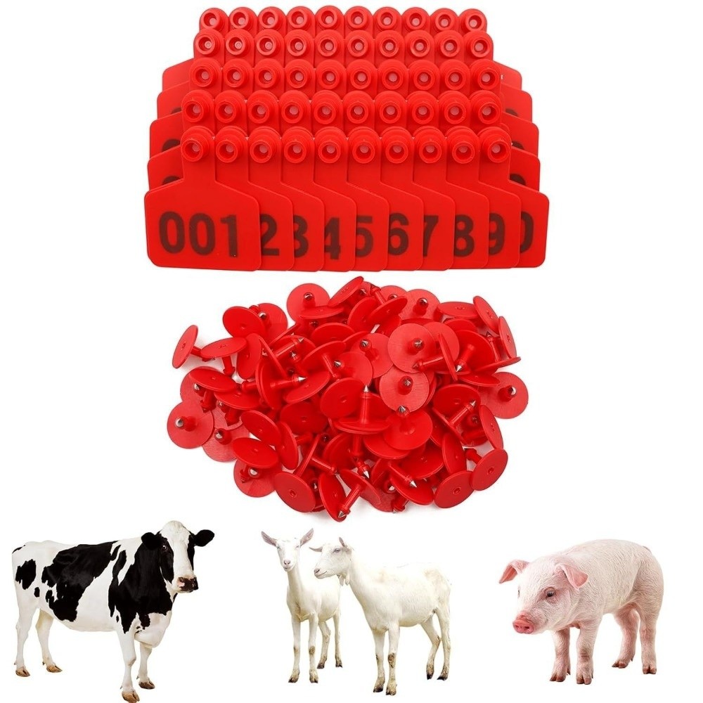 100Pcs 001-100 Numbers Cow Ear - Cattle Ear Tag Applicator ulasan dan harga