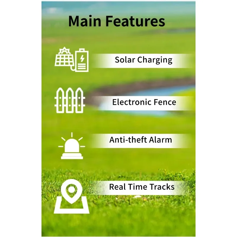 QZY Ranch Management System IP - Animal Gps Tracker 4G Solar ulasan dan harga