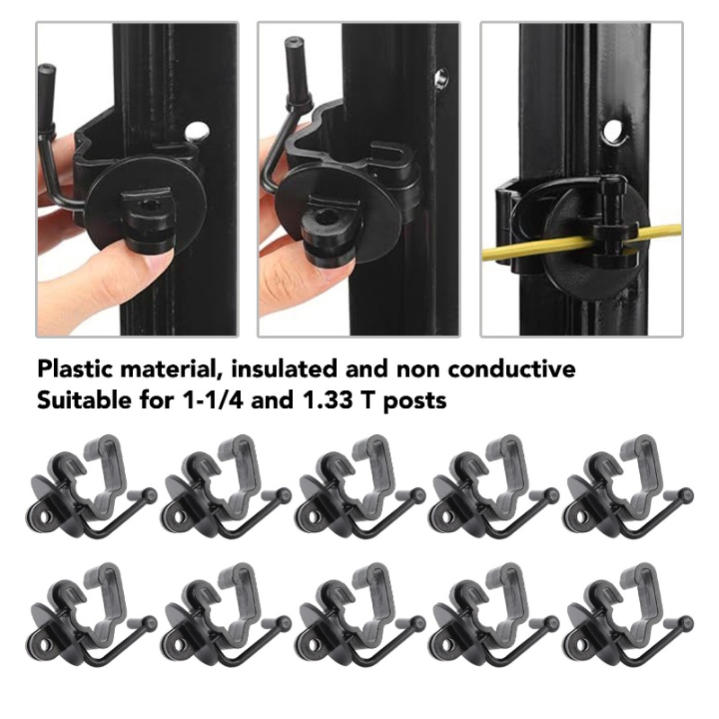 25PCS T Post Insulators Electr - Electric Fence Insulator Post ulasan dan harga