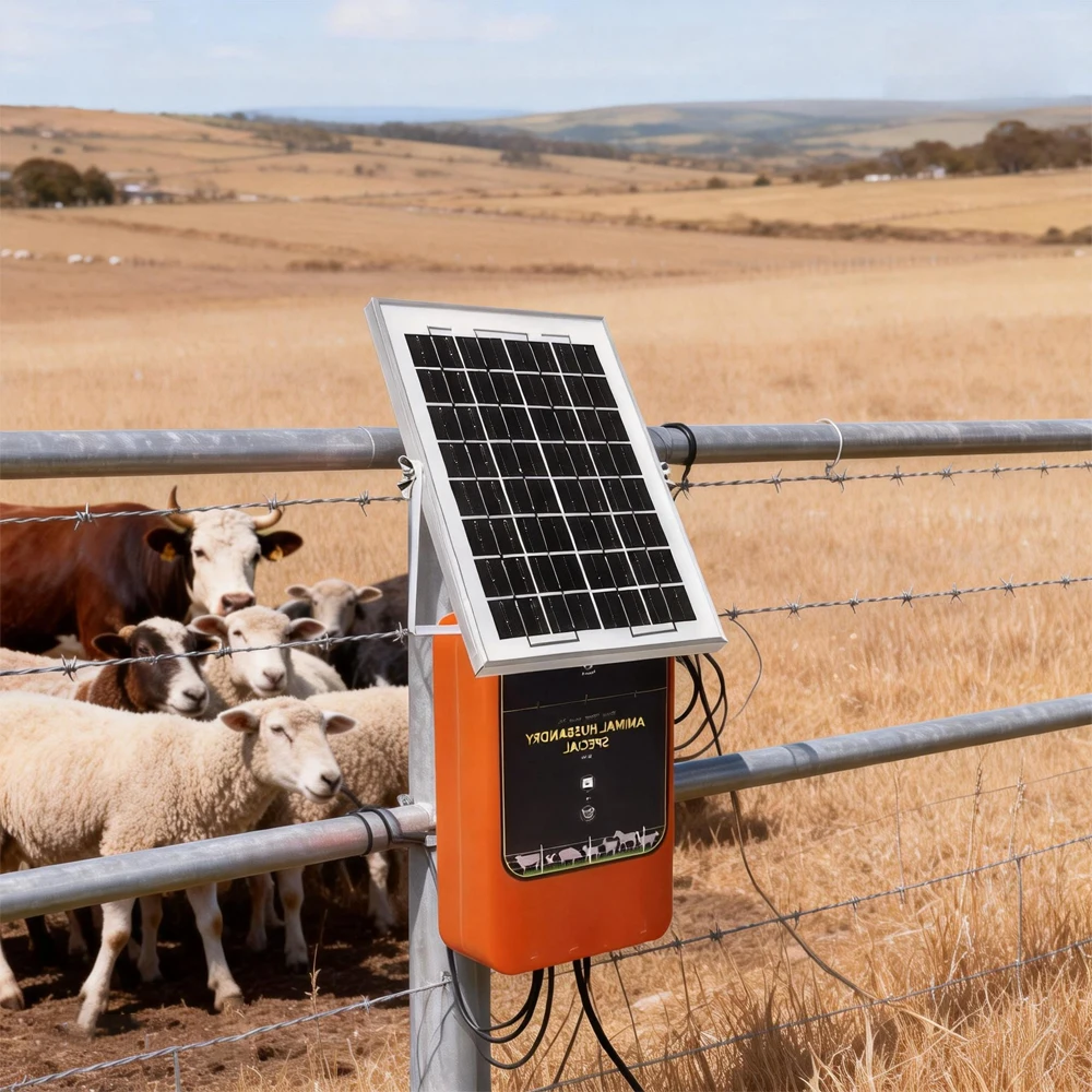 12KV 1.2J 10KM Solar Electric  - Livestock Fence Energizer 12V ulasan dan harga