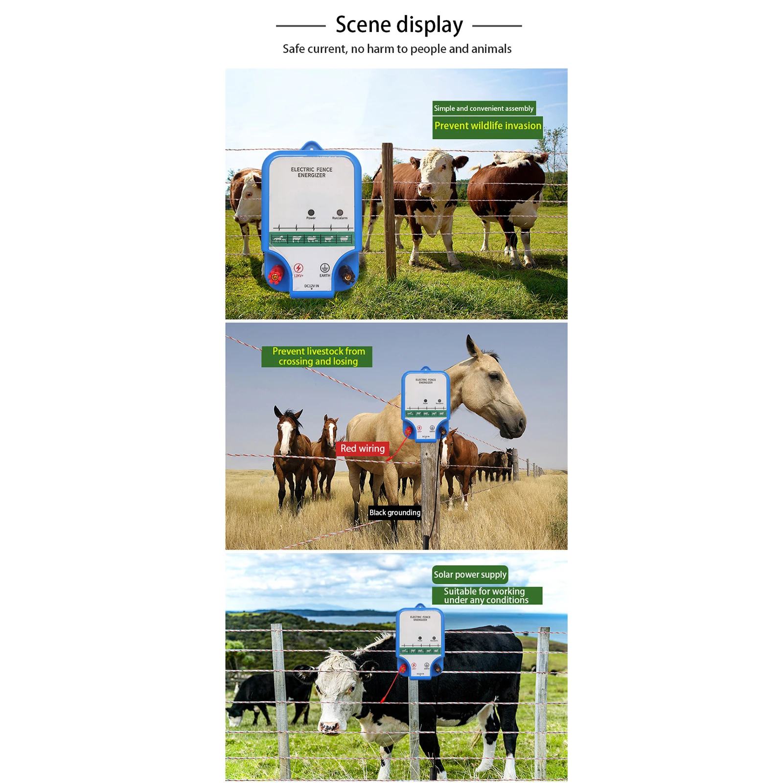 New 8KM Electric Fence Energiz - Livestock Fence Energizer 12V ulasan dan harga