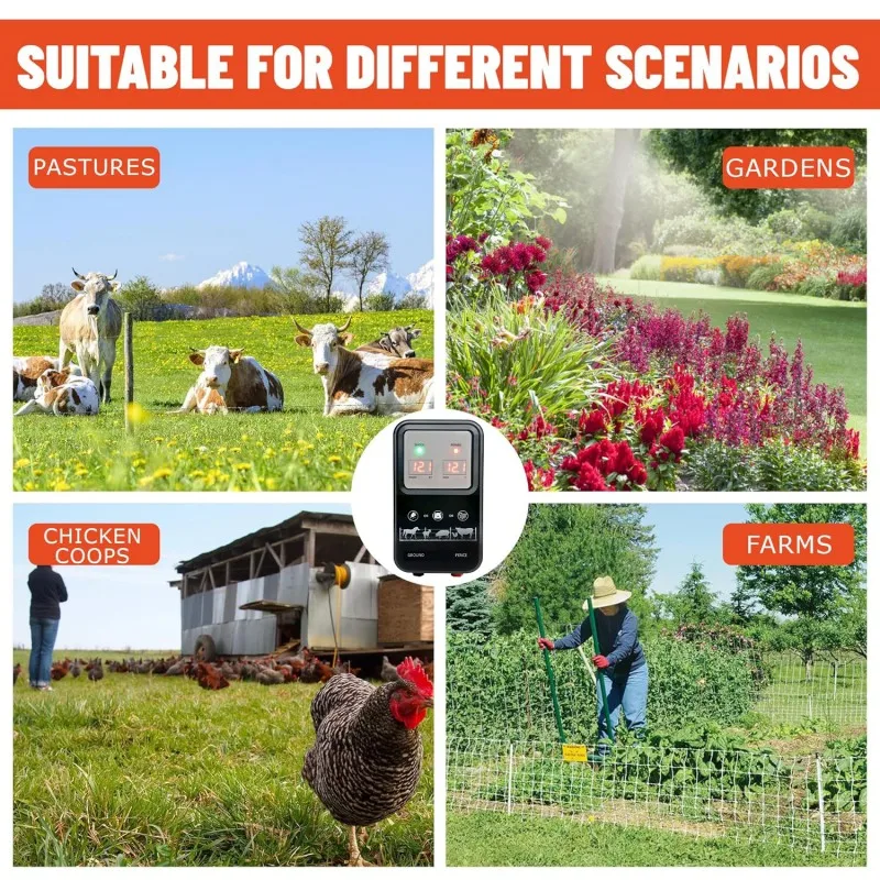 Durable10KM Electric Fence Ene - Livestock Fence Energizer 12V ulasan dan harga