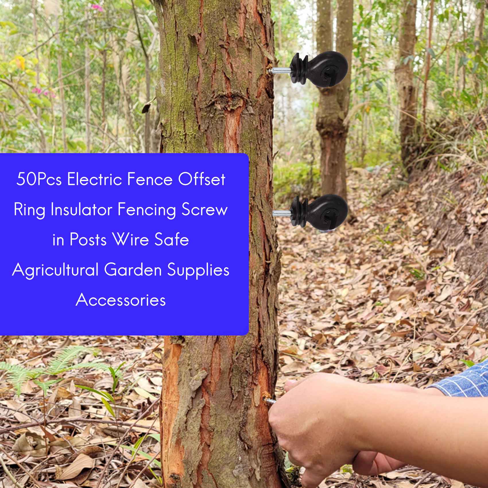 GTS 50Pcs Electric Fence Offse - Electric Fence Insulator Post ulasan dan harga