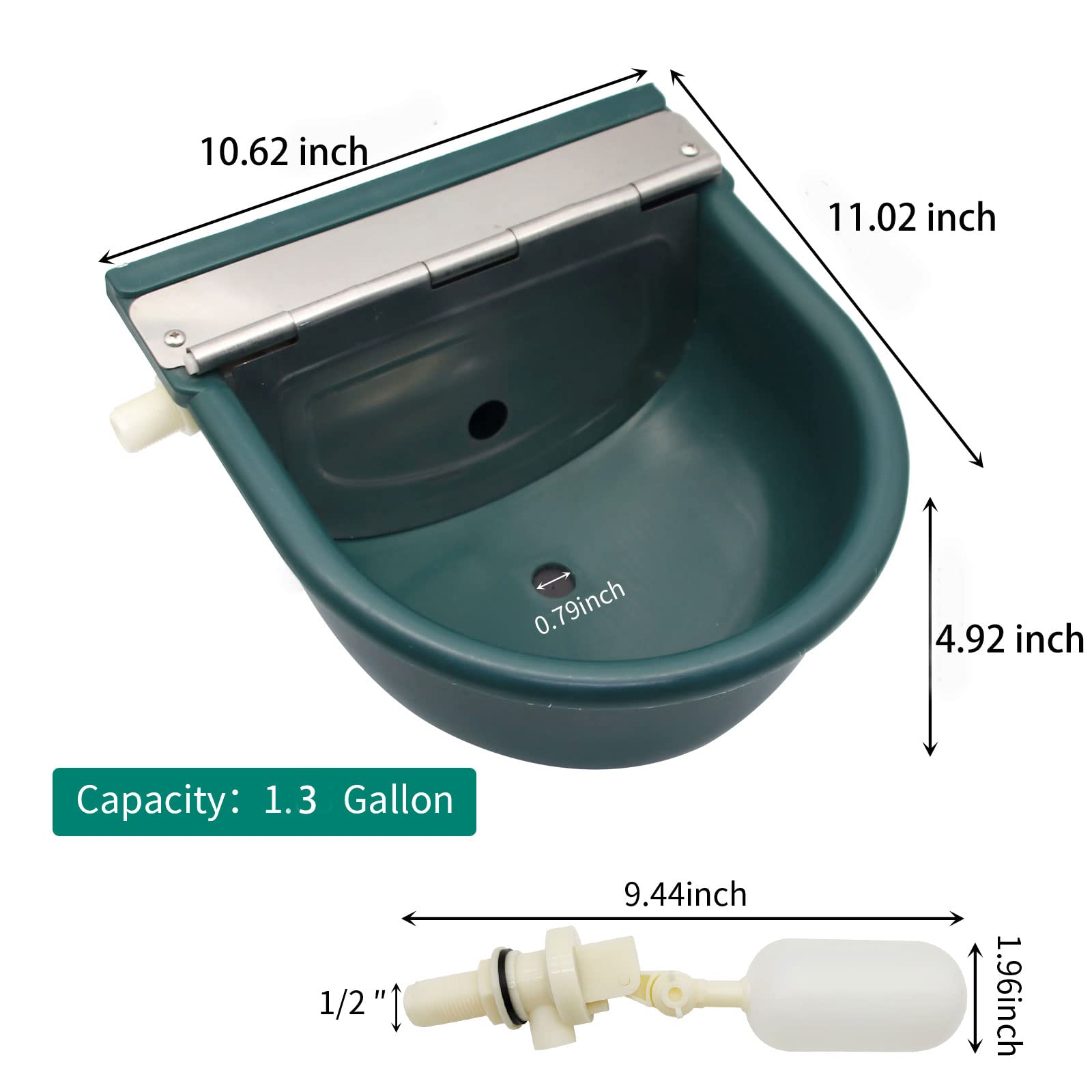Automatic Water Bowl Plastic L - Livestock Water Trough Float Valve ulasan dan harga