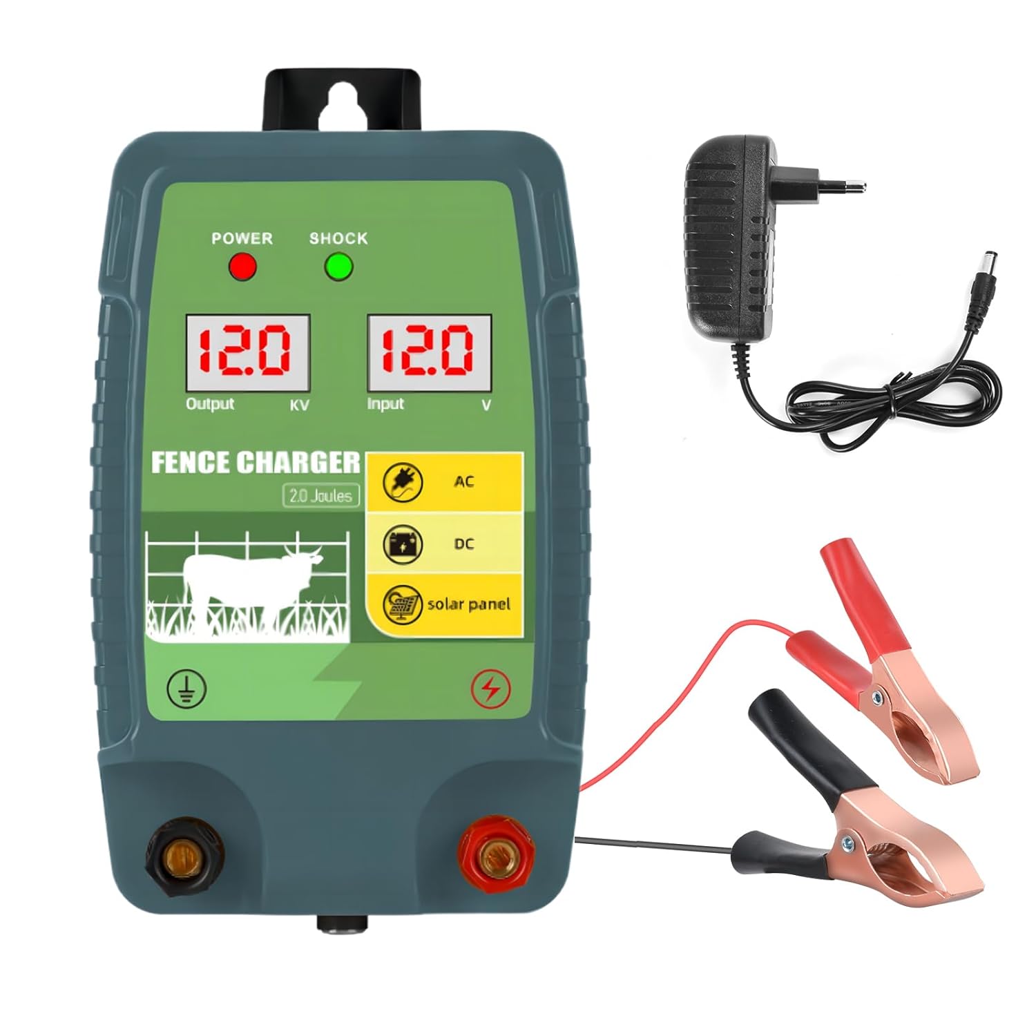 12V Solar Battery Powered Elec - Livestock Fence Energizer 12V ulasan dan harga