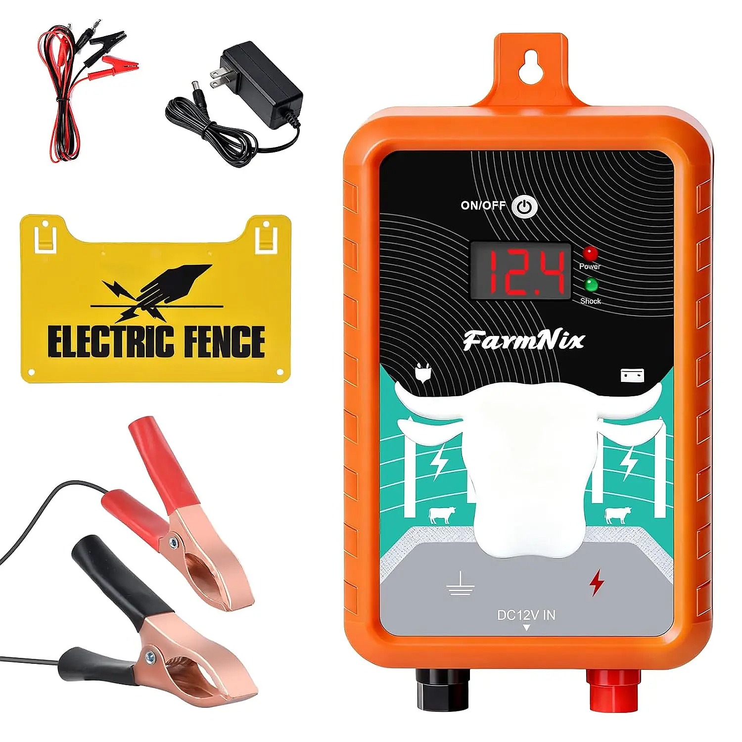15Miles 24KM Electric Fence En - Livestock Fence Energizer 12V ulasan dan harga